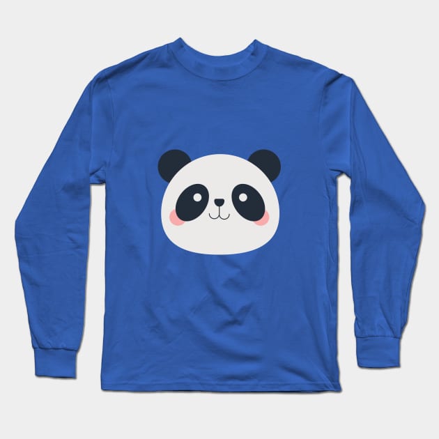 Cute Kawaii Panda Long Sleeve T-Shirt by Cute Pets Stickers